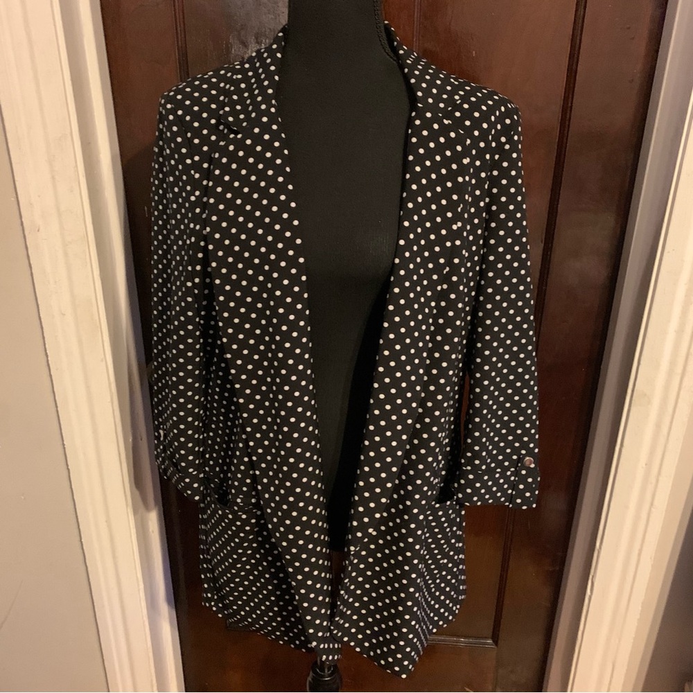 Jules & Leopold Polka Dot Women's Blazer LARGE Business Casual Office